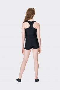 t-back singlet top black