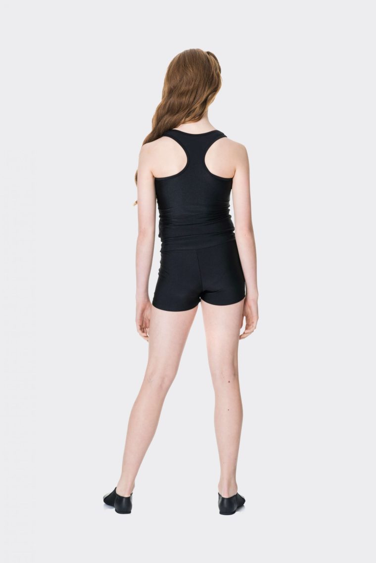 t-back singlet top black