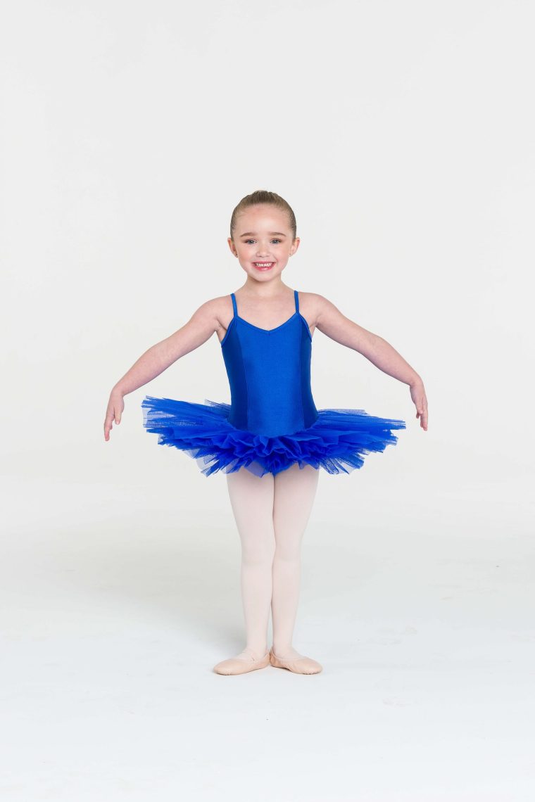 4 layer tutu royal blue