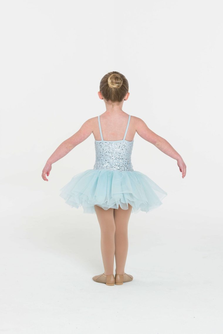sequin tutu dress pale blue