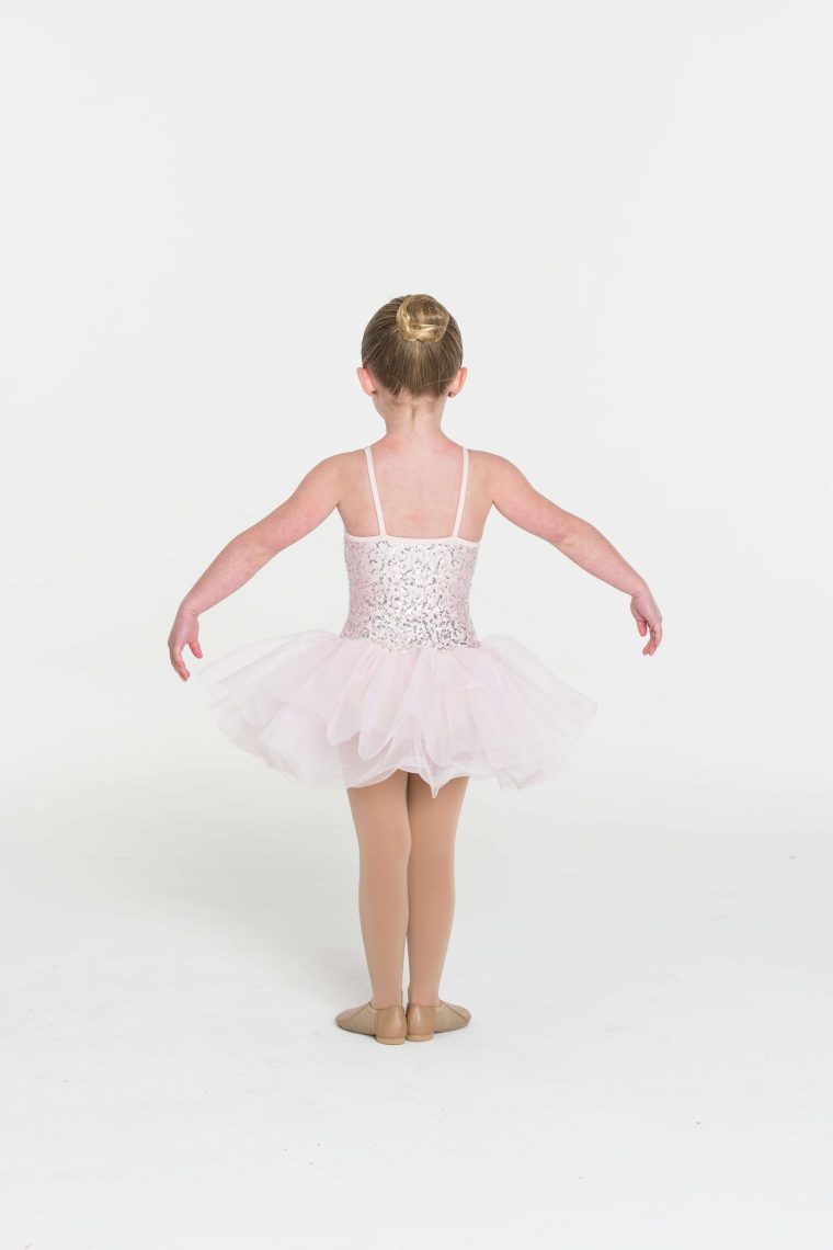sequin tutu dress pale pink