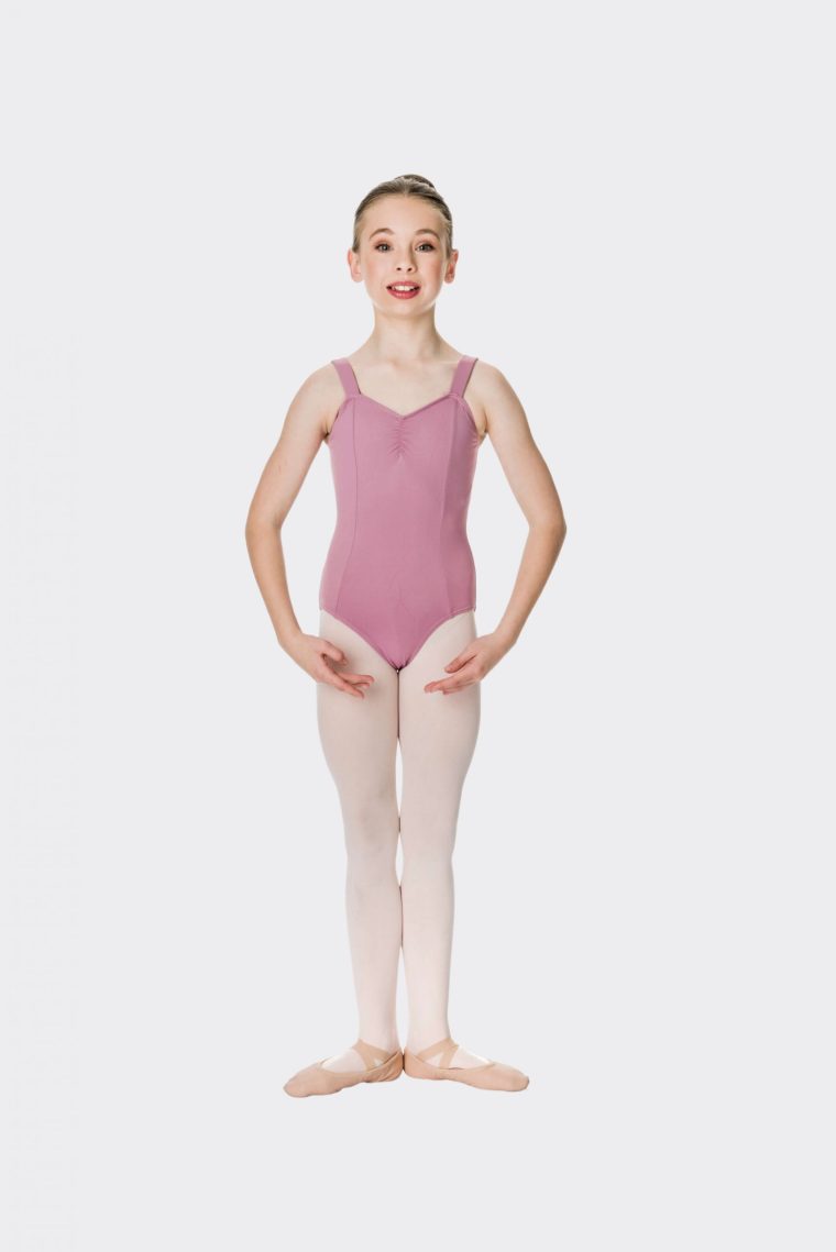 wide strap leotard dusty pink