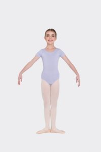 short sleeve leotard lilac