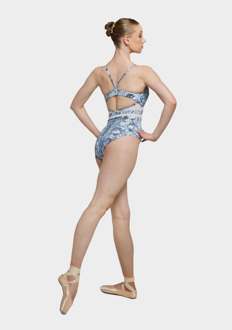 christina leotard blue wild lace