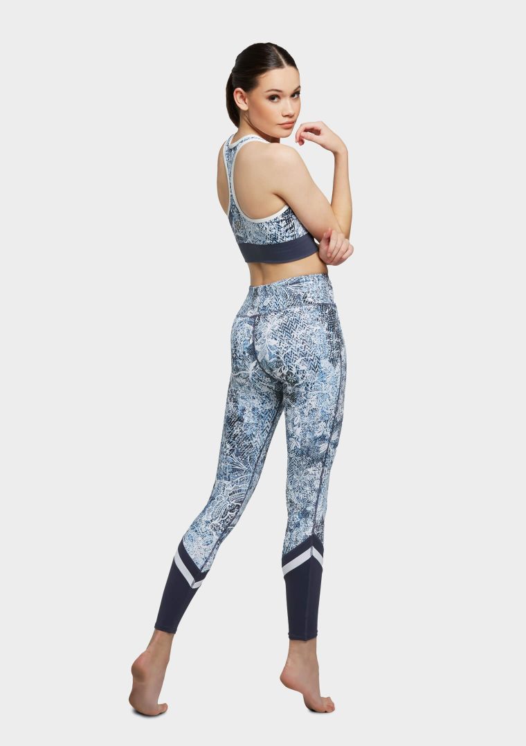 erika leggings blue wild lace