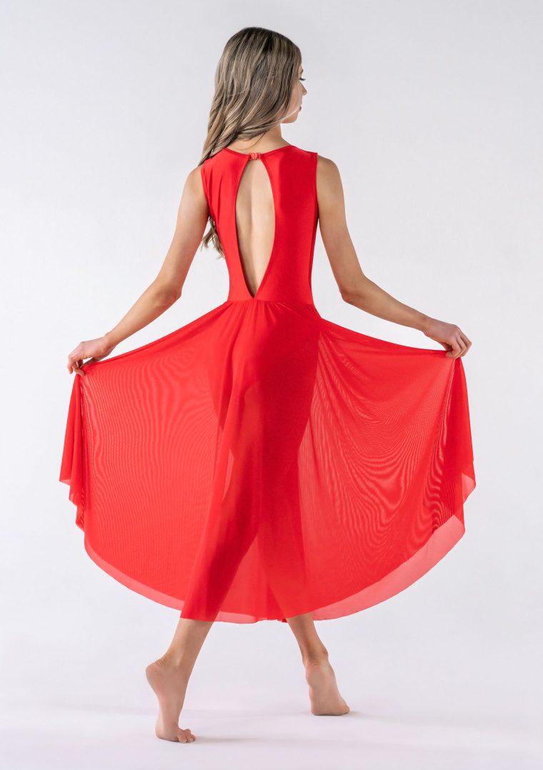 skylar lyrical dress red