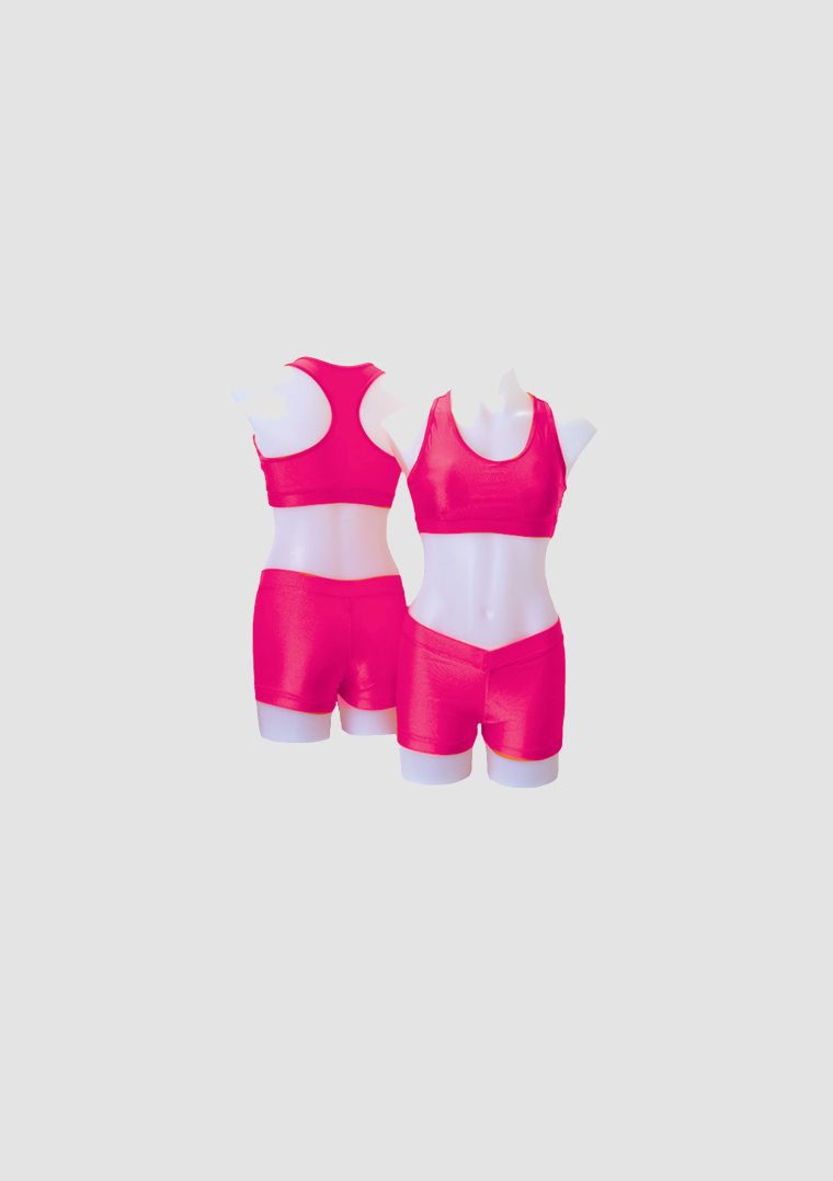 t-back crop top fuchsia