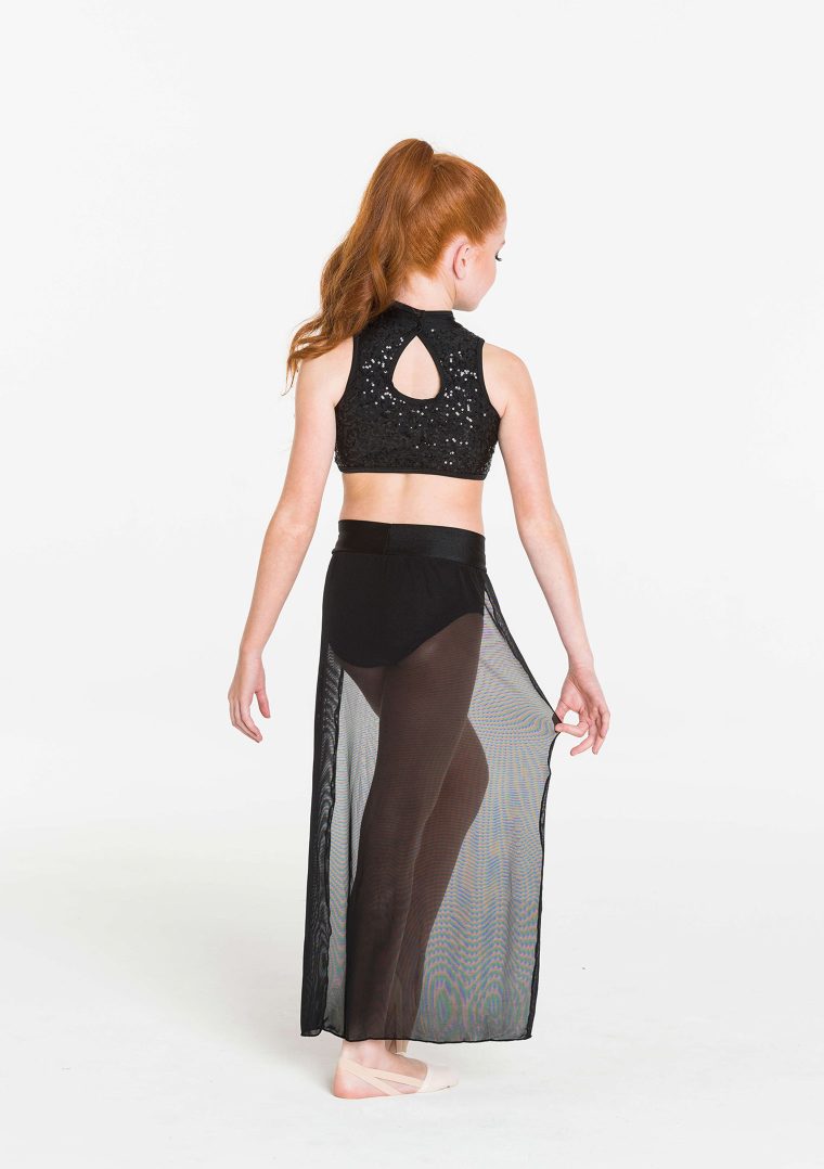 synchronise contemporary skirt black